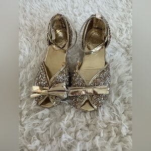 Disney Gold Sparkle Kids Dress Shoes